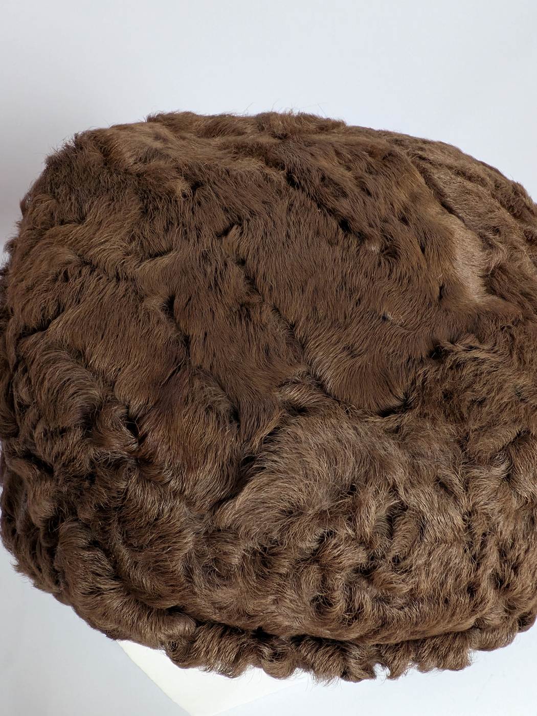 Golden Brown Karakul Cap | Natural Sheep Fur Bucket or Beanie Cap