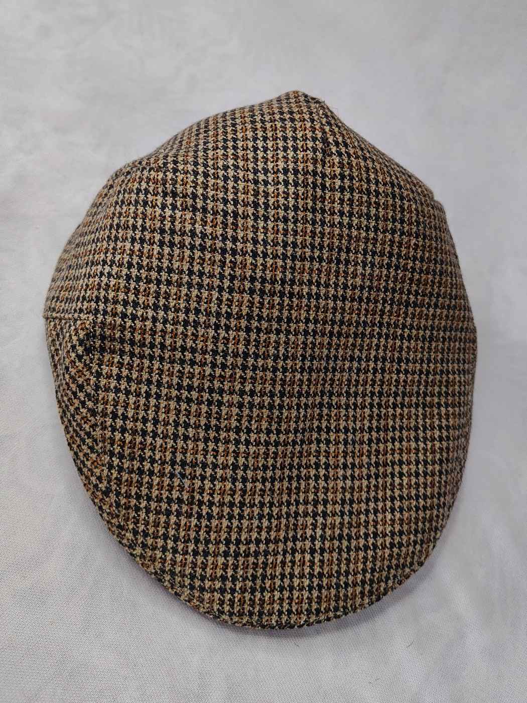 Office or Golf Flat Cap | Brown Stripes