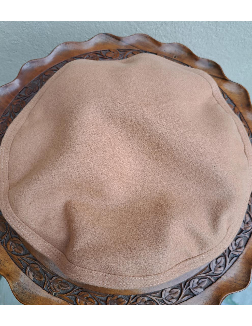 Brown Pakol Cap - Authentic Kashmiri Craftsmanship by TheTopi.com