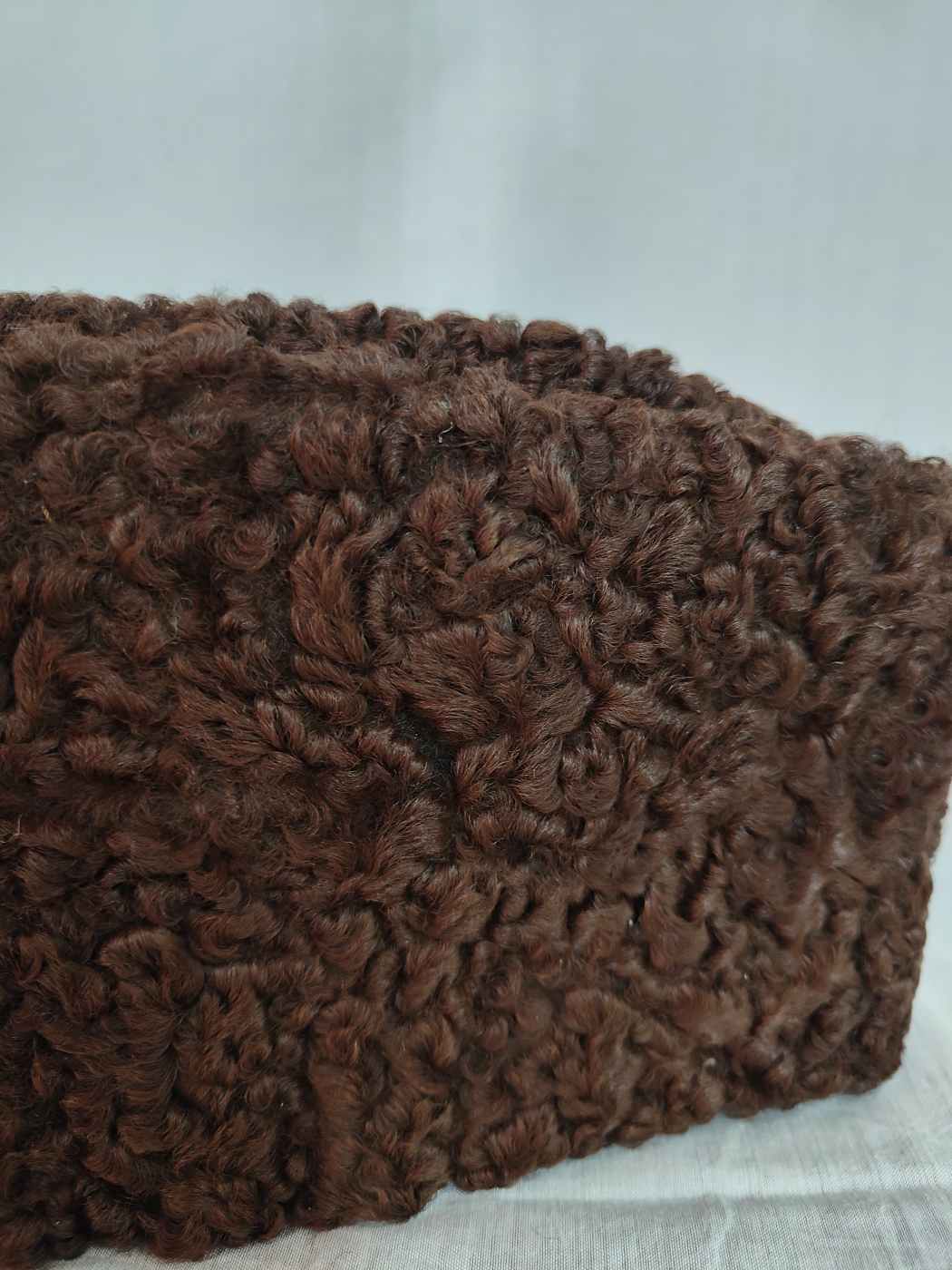 Dark Brown Karakul Cap | Traditional Wool Hat | Handmade Jinnah Cap | Winter Men’s Hat | Vintage Fur Style Topi
