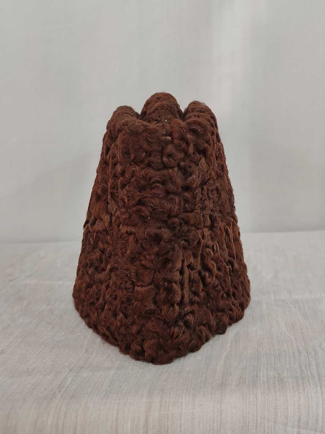 Dark Brown Karakul Cap | Traditional Wool Hat | Handmade Jinnah Cap | Winter Men’s Hat | Vintage Fur Style Topi