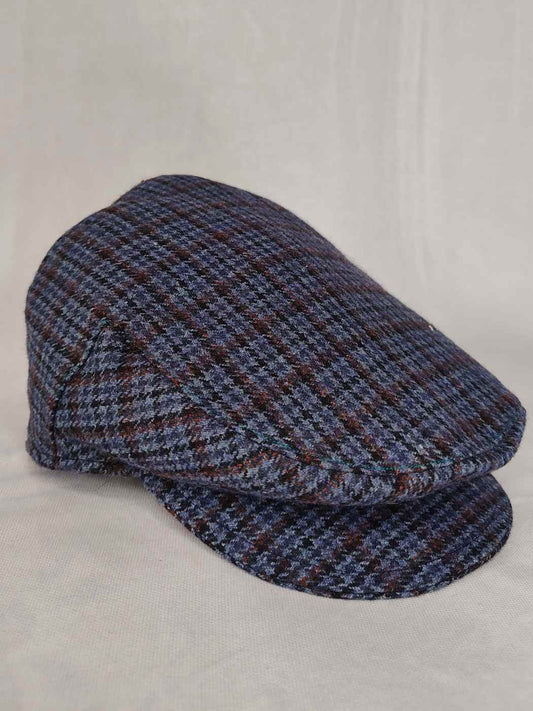 Office or Golf Cap | Blue Stripes Flat Hat