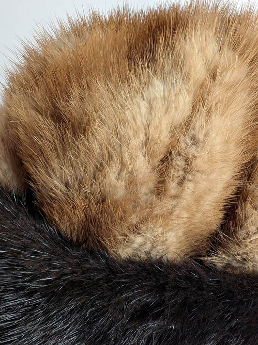 Mink Cap | Golden and Black Beanie