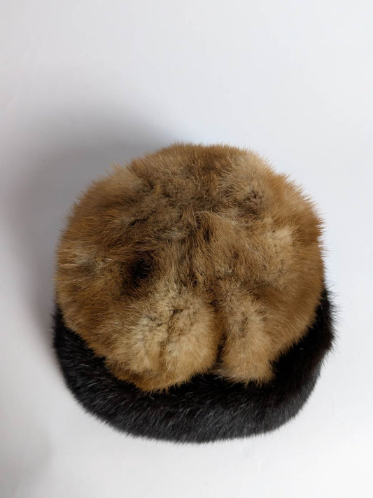 Mink Cap | Golden and Black Beanie
