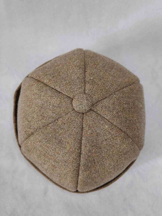 Light Brown Wool Skull Cap | Beanie | Docker Hat