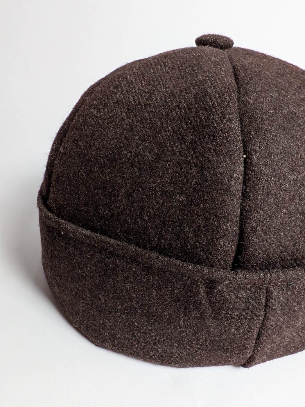 Wool Dark Brown Beanie Cap | Docker Hat