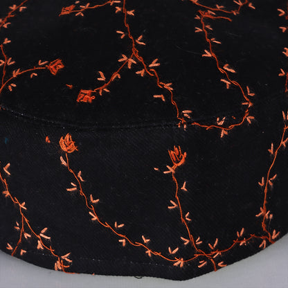 Back Toosha with Hand Sozni Embroidery Topi | Cap