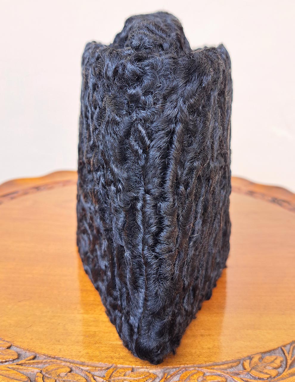Black Genuine Karakul Hat - Made from Wool of Karakul Sheep